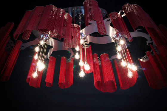 Elongated Faraway Tree - 1600 RED | Suspensions | Willowlamp