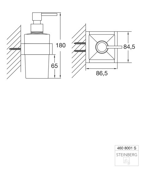 460 8001 S Soap dispenser | Dosificadores de jabón | Steinberg