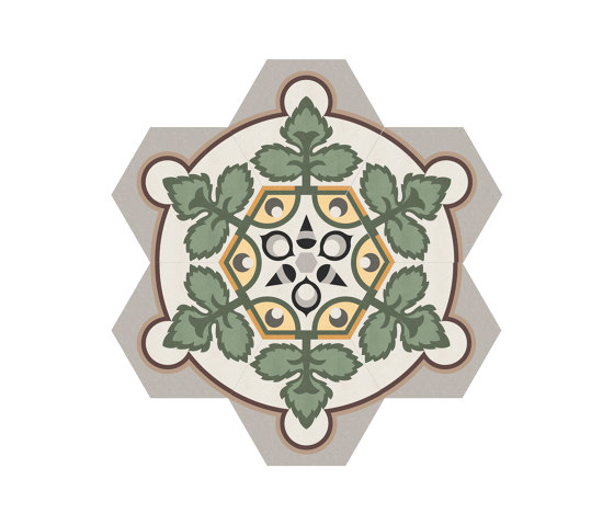 Hexagon-Medallion-001 | Beton Fliesen | Karoistanbul