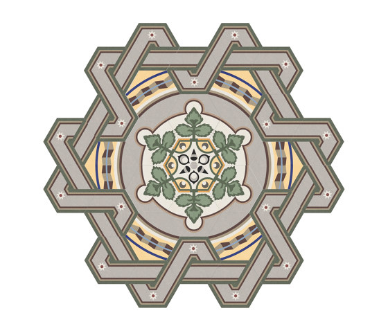 Hexagon-Medallion-001 | Beton Fliesen | Karoistanbul