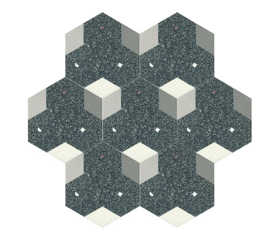 Pattern-Terrazzo-Hexagon-35-001 | Dalles de granito | Karoistanbul
