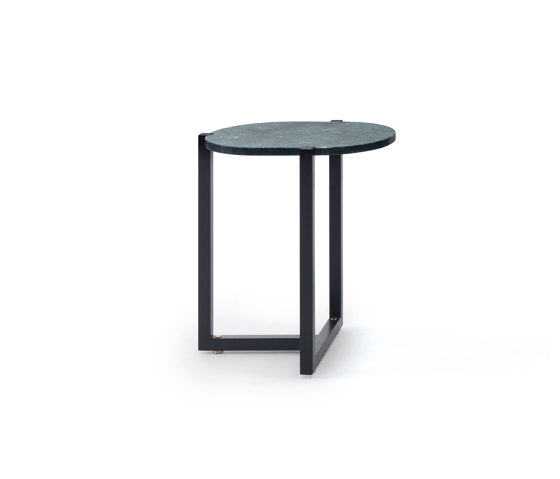 Sigmund Tavolino 47x36 - Versione con top in marmo Guatemala | Tavolini alti | ARFLEX