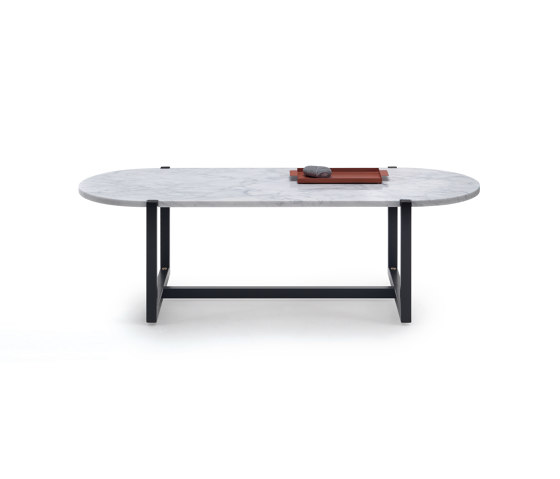 Sigmund Small Table 120x49 - Version with Carrara Marble Top | Coffee tables | ARFLEX