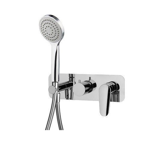 Spot F3019X2 | Single lever bath and shower mixer for concealed installation 2 outlet with shower set | Shower controls | Fima Carlo Frattini