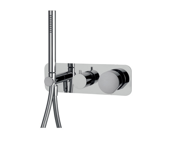 So F3169X2 | Single lever bath and shower mixer for concealed installation 2 outlet with shower set | Shower controls | Fima Carlo Frattini