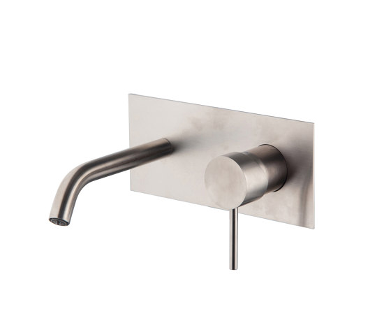 Spillo Steel F3081X5 | Monobloc para lavabo empotrado INOX | Grifería para lavabos | Fima Carlo Frattini