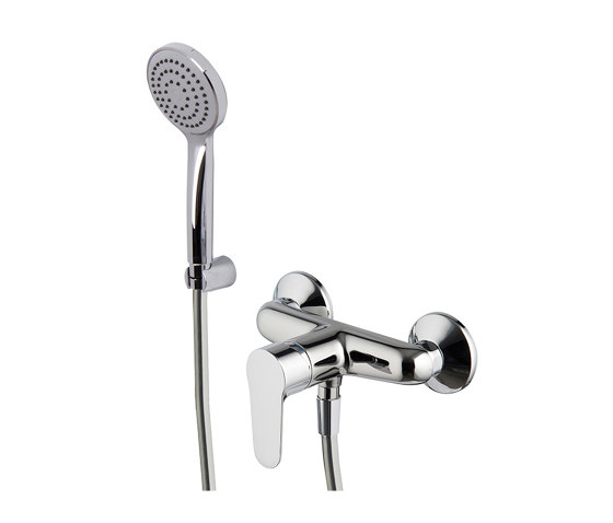 Serie 22 F3835 | Exposed shower mixer with shower set | Shower controls | Fima Carlo Frattini