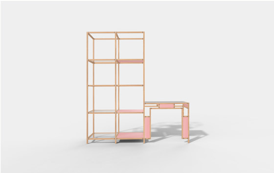 Cabinet + Desk Connect | Estantería | Cartoni Design