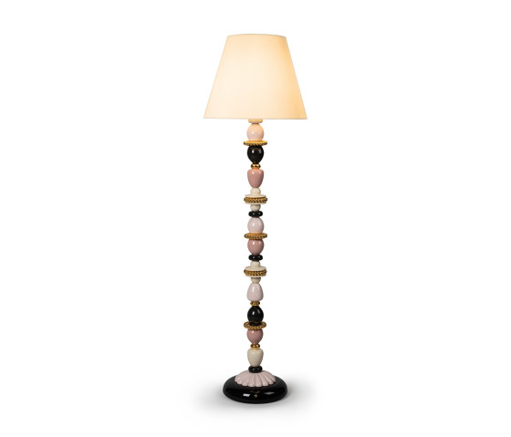 Firefly Floor Lamp |  Pink and Golden Luster (CE) | Free-standing lights | Lladró