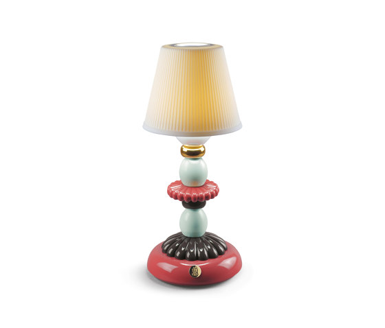 Firefly Lotus Golden Fall Table Lamp | Red Coral | Lampade tavolo | Lladró