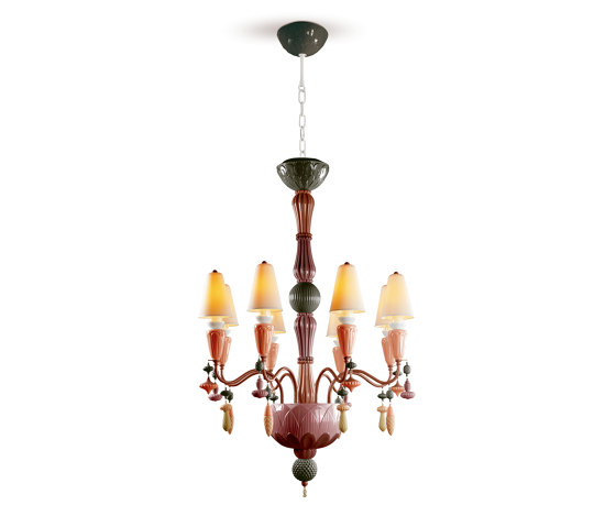 Ivy and Seed 8 Light Chandelier | Red Coral (CE/UK) | Chandeliers | Lladró