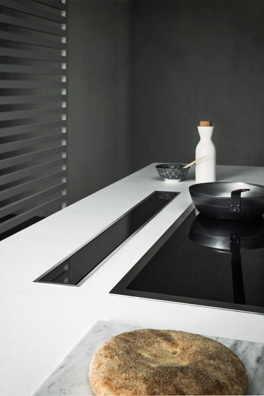 Design | Down Draft 90cm Black Re-circulating | Kitchen hoods | Falmec