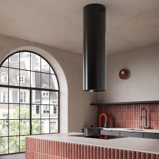 Design | Polar Black Island | Kitchen hoods | Falmec