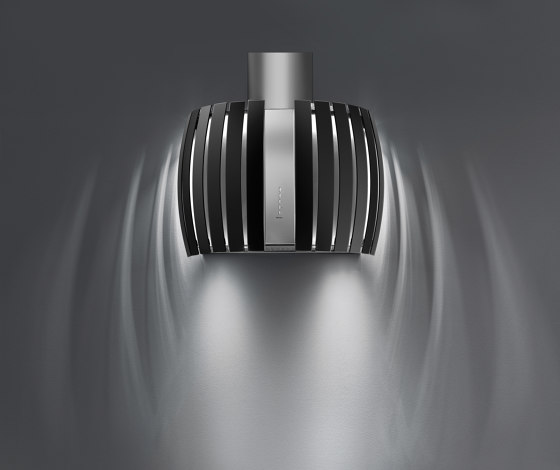 Design | Prestige Parete 65cm Nero | Cappe aspiranti | Falmec