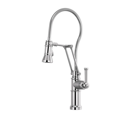 Articulating Faucet with Finished Hose | Robinetterie de cuisine | Brizo