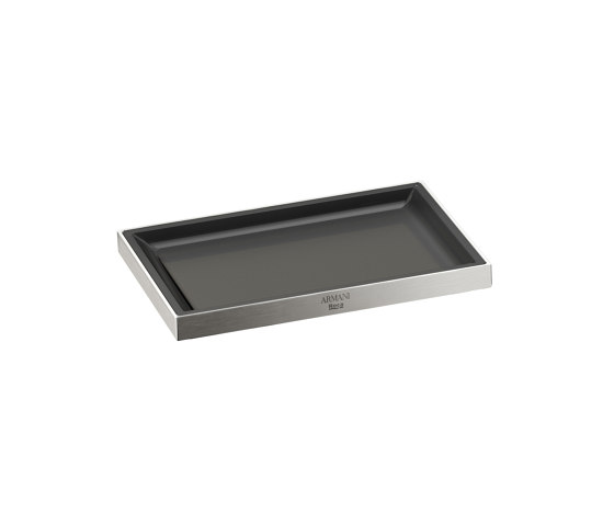 ACCESSORIES | Soap dish | Brushed Steel | Soap holders / dishes | Armani Roca