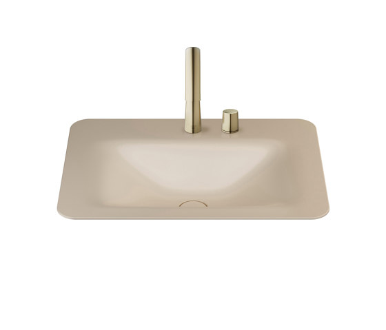 BASINS | Vasque à encastrer de 660 mm et 2 trous pour mitigeur de lavabo
Greige | Lavabos | Armani Roca