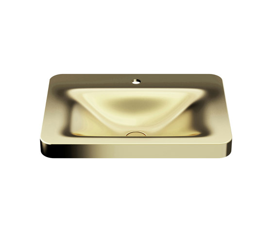 BASINS | Vasque à poser de 660 mm et 1 trou pour mitigeur de lavabo
Matt Gold | Lavabos | Armani Roca