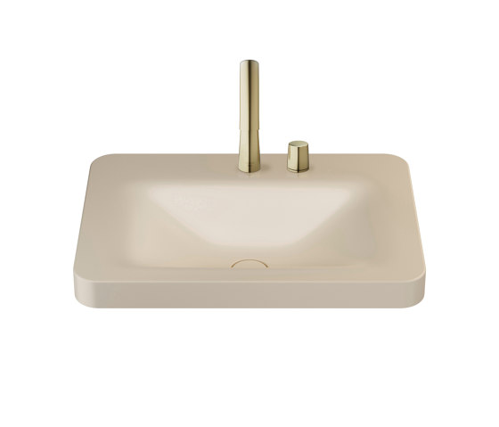 BASINS | Vasque à poser de 660 mm et 2 trous pour mitigeur de lavabo
Greige | Lavabos | Armani Roca
