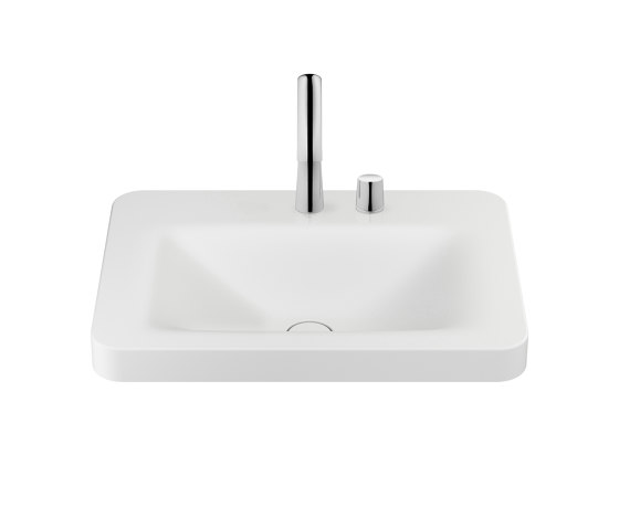 BASINS | 660 mm over countertop washbasin for 2-hole basin mixer | Off White | Waschtische | Armani Roca