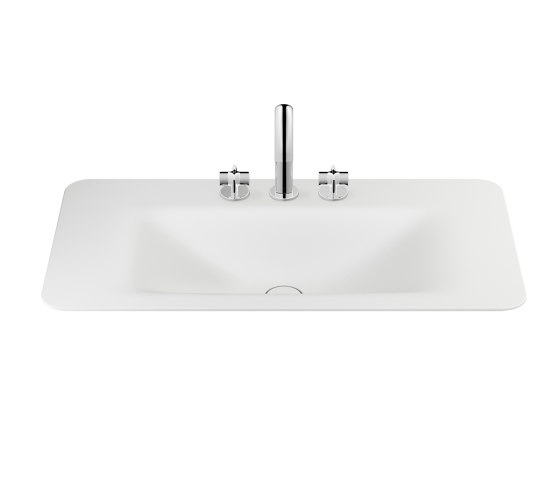 BASINS | 900 mm countertop washbasin for 3-hole basin mixer | Off White | Waschtische | Armani Roca