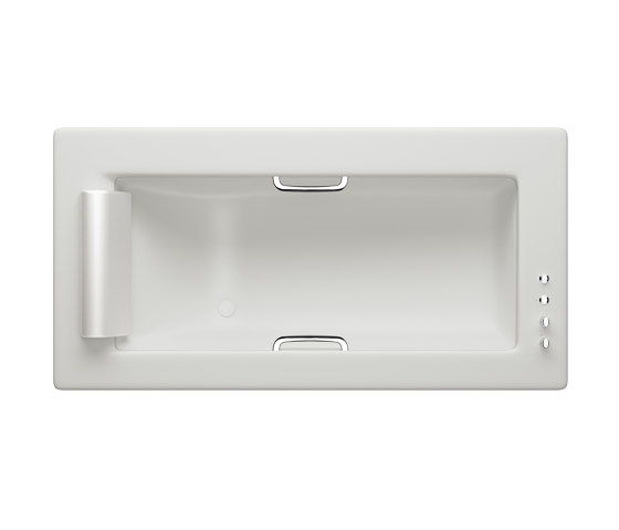 BATHS | Built-in bathtub 2145 x 1100 mm with deck mounted thermostatic faucet | Off White | Badewannen | Armani Roca