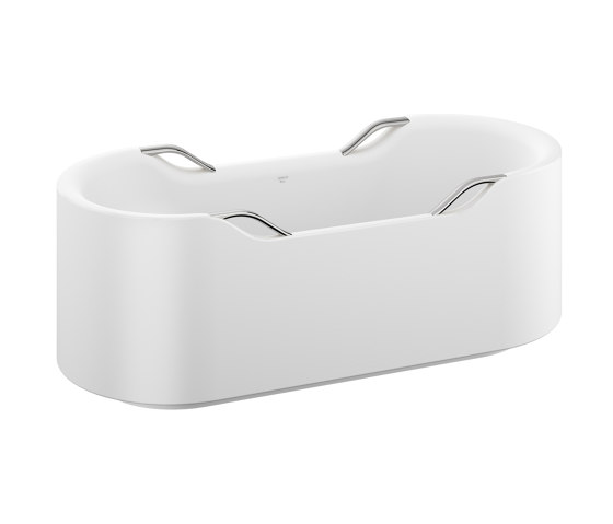 BATHS | Freestanding bathtub with four handles | Chrome | Bathtubs | Armani Roca