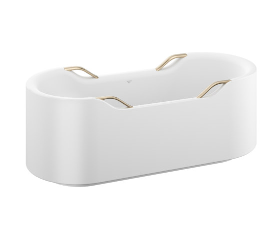 BATHS | Freestanding bathtub with four handles | Greige | Badewannen | Armani Roca