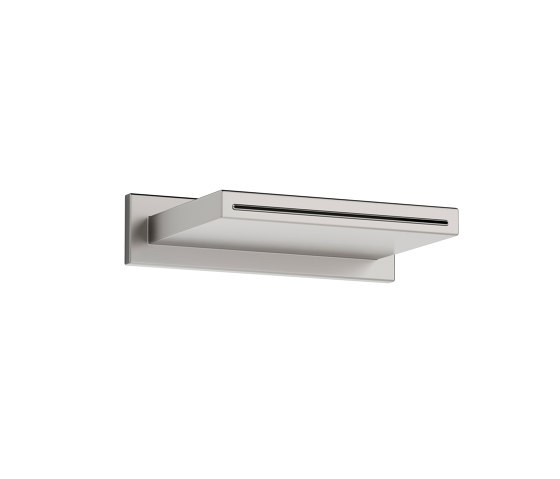 FAUCETS | Wall mounted cascade spout | Brushed Steel | Shower controls | Armani Roca