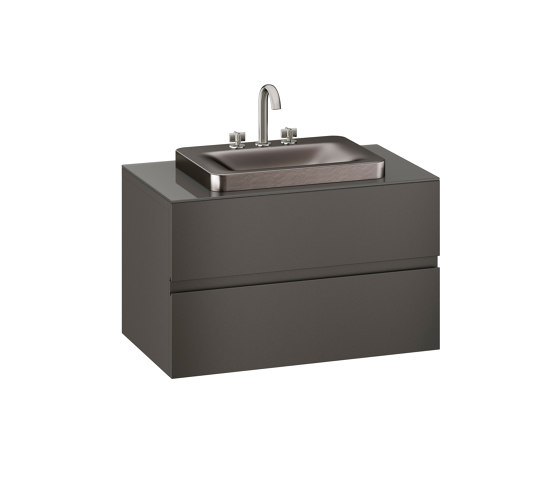 FURNITURE | 1000 mm wall-hung furniture for over countertop washbasins and deck-mounted basin mixers | Nero | Waschtischunterschränke | Armani Roca
