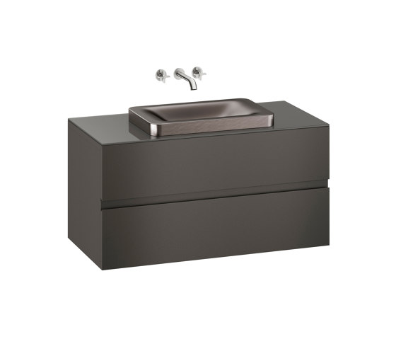 FURNITURE | 1200 mm wall-hung furniture for over countertop washbasins and wall-mounted basin mixers | Nero | Vanity units | Armani Roca