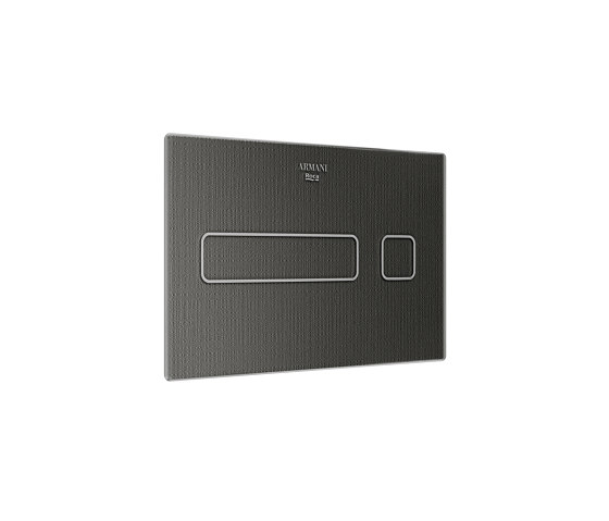 INSTALLATION SYSTEMS | Electronic flush operating plate | Dark Metallic by Armani Roca | Flushes