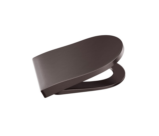 TOILETS | Soft-closing Supralit® lacquered seat and cover for wall-hung WC | Dark Metallic | WCs | Armani Roca