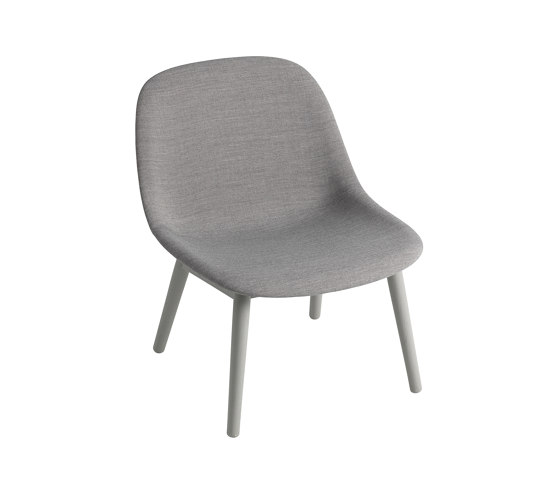 Fiber Lounge Chair | Wood Base | Textile | Sillones | Muuto