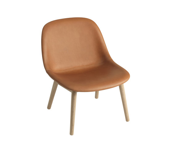 Fiber Lounge Chair | Wood Base | Leather | Fauteuils | Muuto