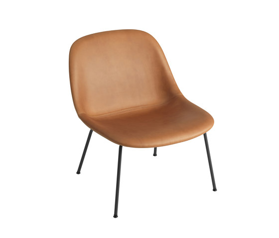 Fiber Lounge Chair | Tube Base | Leather | Armchairs | Muuto