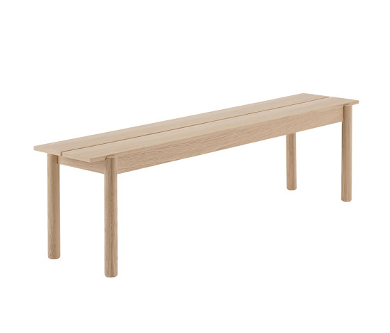 Linear Wood Bench | 170 x 34 cm / 66.9 x 13.4" | Dining tables | Muuto