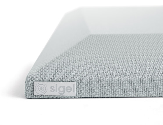 Acoustic tiles Sound Balance, 40 x 40 cm, light grey, set of 2 | Sound absorbing objects | Sigel