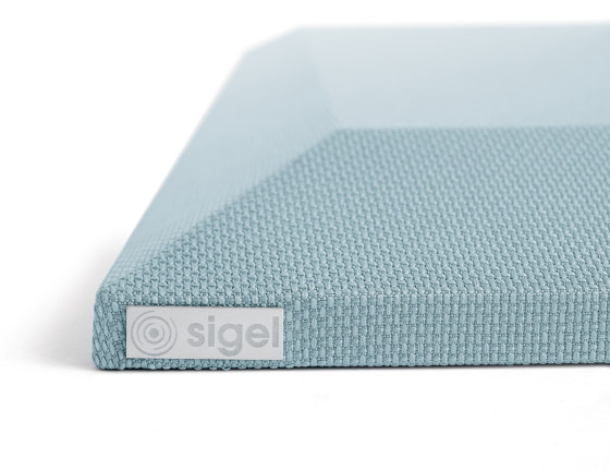 Acoustic tiles Sound Balance, 40 x 40 cm, light blue, set of 2 | Sound absorbing objects | Sigel