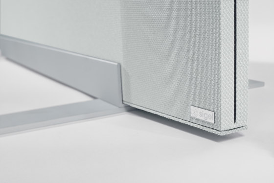 Acoustic wall Sound Balance, 100 x 150 cm, light grey | Privacy screen | Sigel