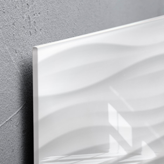 Pizarra de cristal magnética Artverum, 48 x 48 cm | Pizarras / Pizarras de caballete | Sigel