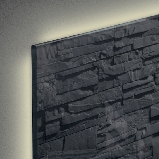 Pizarra de cristal magnética Artverum LED light, 91 x 46 cm | Lámparas de pared | Sigel