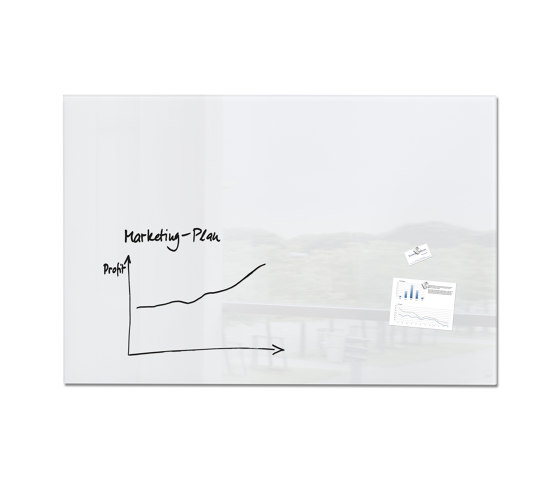 Glas-Whiteboard Artverum, 150 x 100 cm | Flipcharts / Tafeln | Sigel