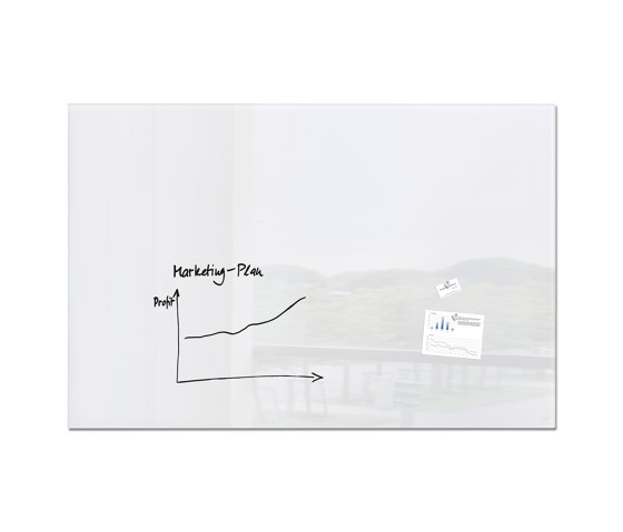 Magnetic Glass Board Artverum, 180 x 120 | Flip charts / Writing boards | Sigel