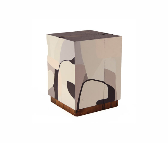 Etherealist Hand Painted Cube | Mesas auxiliares | Pfeifer Studio