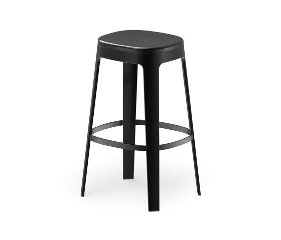 Ombra barstool in black steel, stackable | Bar stools | RS Barcelona