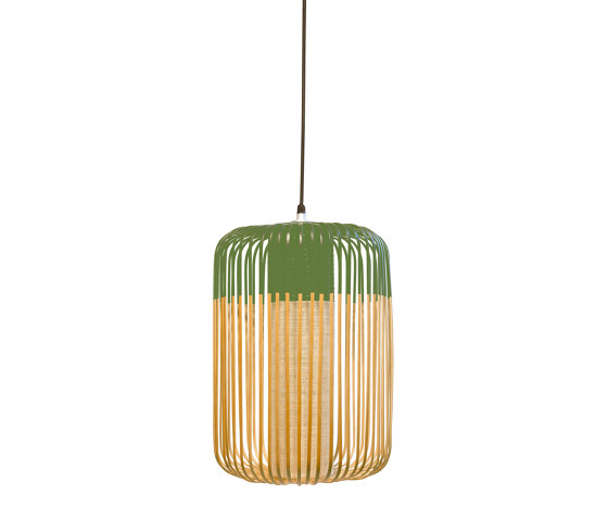 Bamboo | Pendant Lamp | L Green | Outdoor | Außen Pendelleuchten | Forestier