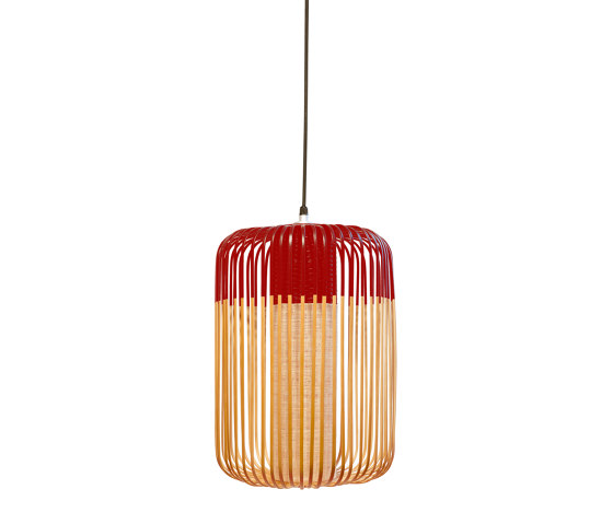 Bamboo | Pendant Lamp | L Red | Outdoor | Lámparas exteriores de suspensión | Forestier