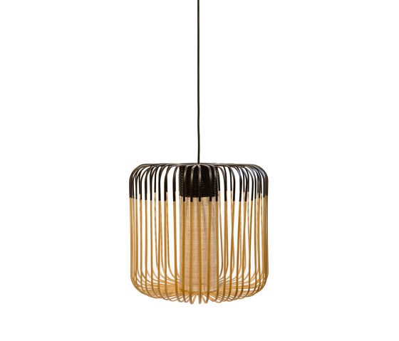 Bamboo | Pendant Lamp | M Black | Lámparas de suspensión | Forestier