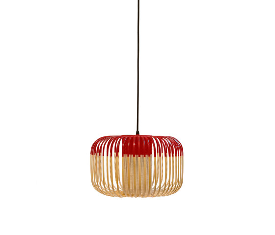 Bamboo | Pendant Lamp | S Red | Lámparas de suspensión | Forestier